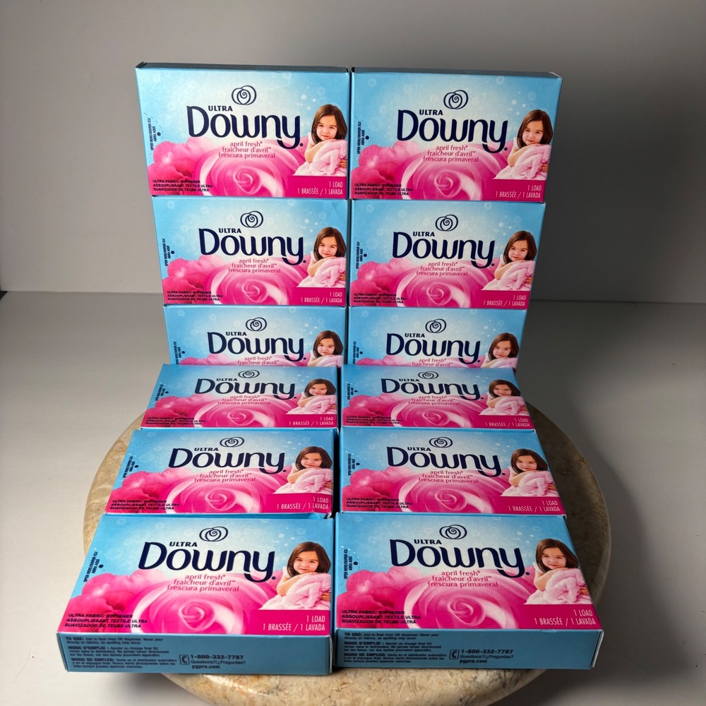 Downy Ultra Fabric Softener 12ct April Fresh Single Use Travel Size Boxes